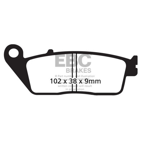 Zavore EBC Moto EBC zavorne ploščice Double-H Sintered FA142HH | race-shop.si