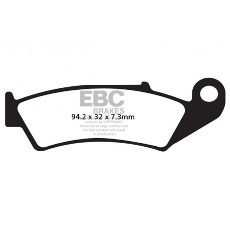 Zavore EBC Moto EBC zavorne ploščice&nbsp; sintrane FA125R | race-shop.si