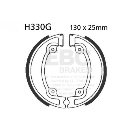 Zavore EBC Moto EBC zavorne čeljusti Grooved H330G | race-shop.si