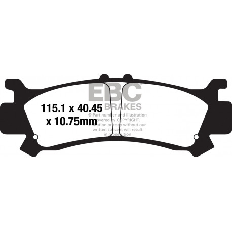 Zavore EBC Moto EBC zavorne ploščice&nbsp; sintrane FA069/3HH | race-shop.si