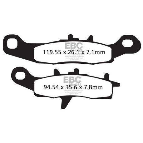 Zavore EBC Moto EBC zavorne ploščice R Series Sintered FA258R | race-shop.si