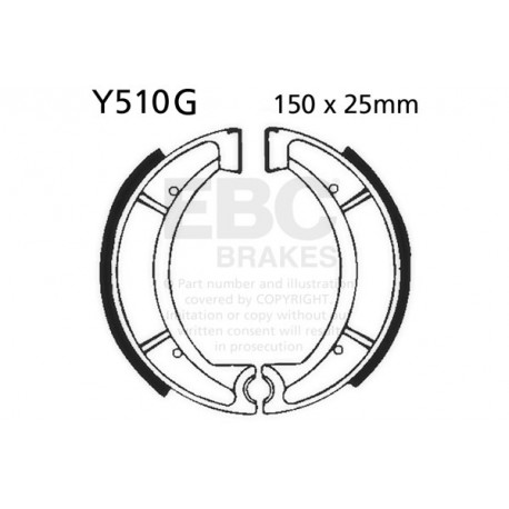 Zavore EBC Moto EBC zavorne čeljusti Grooved Y510G | race-shop.si