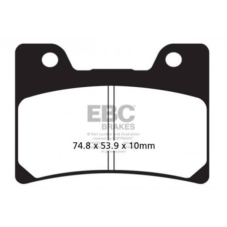 Zavore EBC Moto EBC zavorne ploščice Double-H Sintered FA160HH | race-shop.si