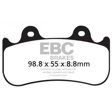 Zavore EBC Moto EBC zavorne ploščice  sintrane FA216/3HH | race-shop.si