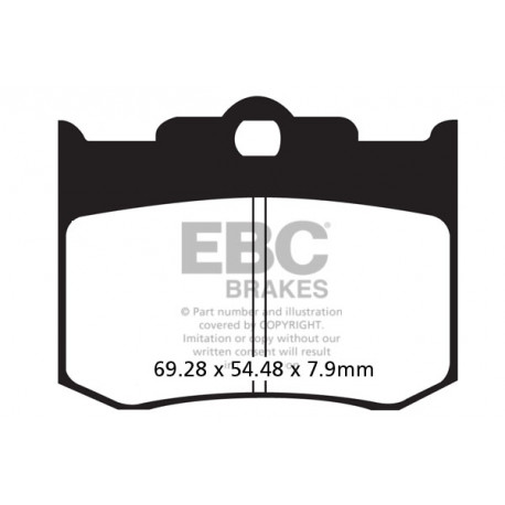 Zavore EBC Moto EBC zavorne ploščice&nbsp; sintrane FA420HH | race-shop.si