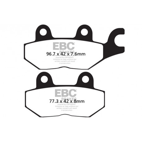 Zavore EBC Moto EBC zavorne ploščice  sintrane FA215HH | race-shop.si