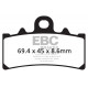 Zavore EBC Moto EBC zavorne ploščice EPFA EPFA433/4HH | race-shop.si
