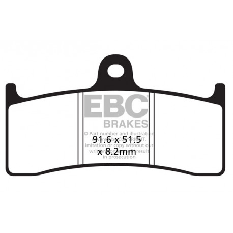 Zavore EBC Moto EBC zavorne ploščice EPFA EPFA424HH | race-shop.si