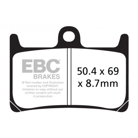 Zavore EBC Moto EBC zavorne ploščice EPFA EPFA380HH | race-shop.si