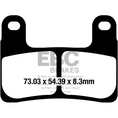 Zavore EBC Moto EBC zavorne ploščice GPFA GPFAX724HH | race-shop.si