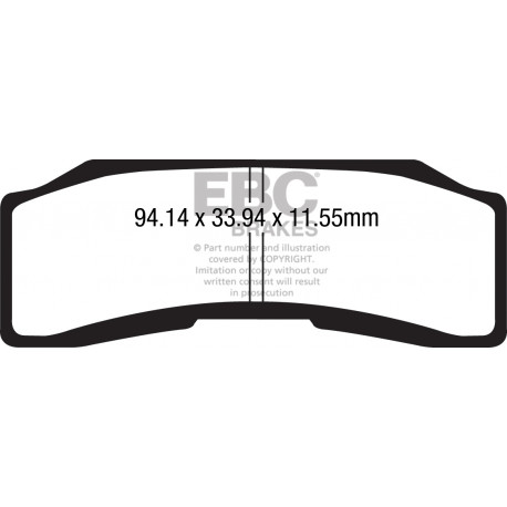 Zavore EBC Moto EBC zavorne ploščice GPFA GPFAX646HH | race-shop.si