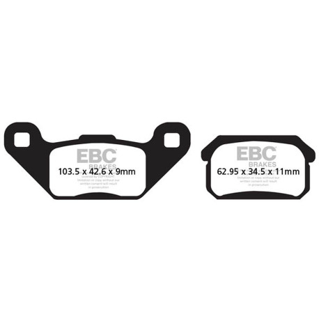 Zavore EBC Moto EBC zavorne ploščice Carbon TT FA431TT | race-shop.si