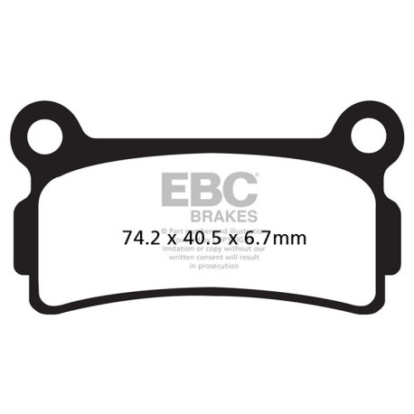 Zavore EBC Moto EBC zavorne ploščice Organic FA FA164 | race-shop.si