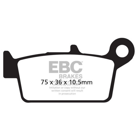 Zavore EBC Moto EBC zavorne ploščice Carbon TT FA131TT | race-shop.si