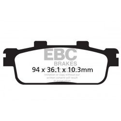 EBC zavorne ploščice Organic FA427TT