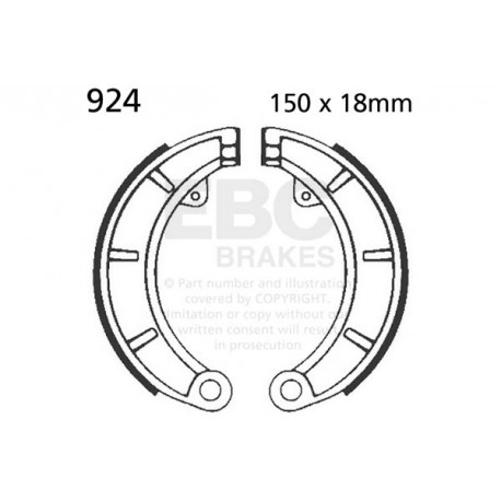 Zavore EBC Moto EBC Zadnje zavorne ploščice&nbsp;Organic 805 | race-shop.si