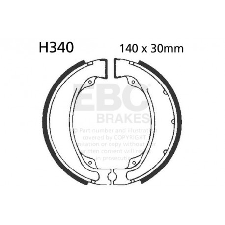 Zavore EBC Moto EBC zavorne čeljusti Organic H340 | race-shop.si