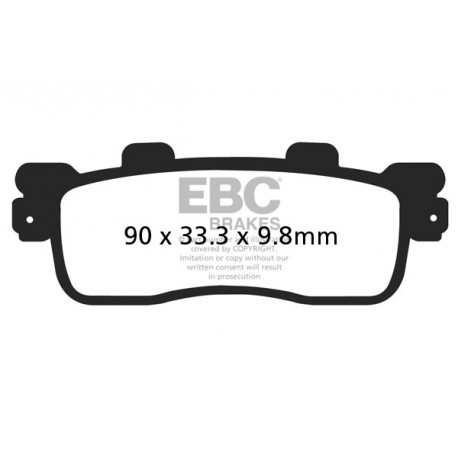 Zavore EBC Moto EBC zavorne ploščice Organic SFA498 | race-shop.si
