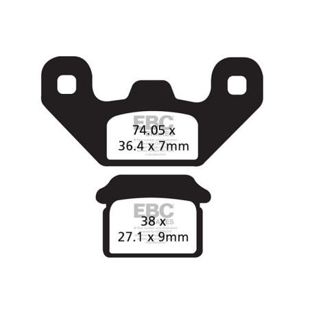 Zavore EBC Moto EBC zavorne ploščice Organic FA FA480 | race-shop.si