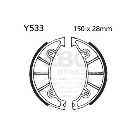 Zavore EBC Moto EBC zavorne čeljusti Plain Y533 | race-shop.si