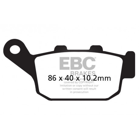 Zavore EBC Moto EBC zavorne ploščice Organic SFA140 | race-shop.si