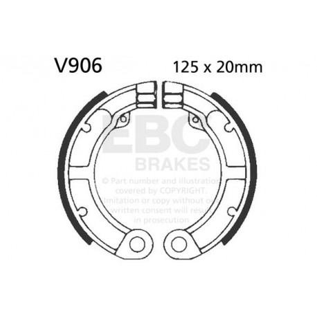 Zavore EBC Moto EBC zavorne čeljusti Organic V906 | race-shop.si