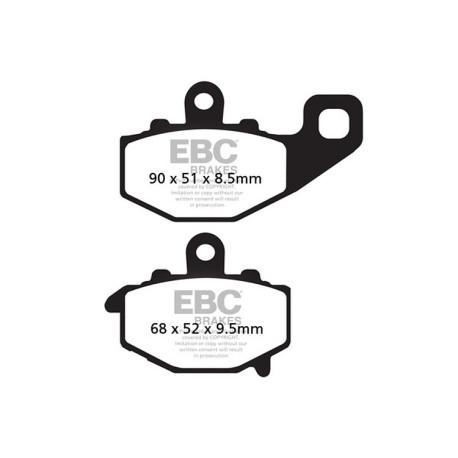 Zavore EBC Moto EBC zavorne ploščice Organic FA FA192 | race-shop.si