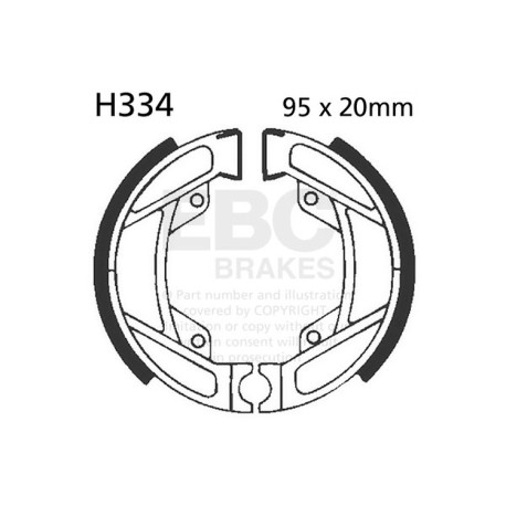 Zavore EBC Moto EBC zavorne čeljusti Plain H334 | race-shop.si