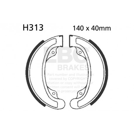 Zavore EBC Moto EBC zavorne čeljusti Organic H313 | race-shop.si
