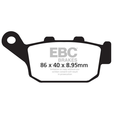 Zavore EBC Moto EBC zavorne ploščice Organic FA FA496 | race-shop.si