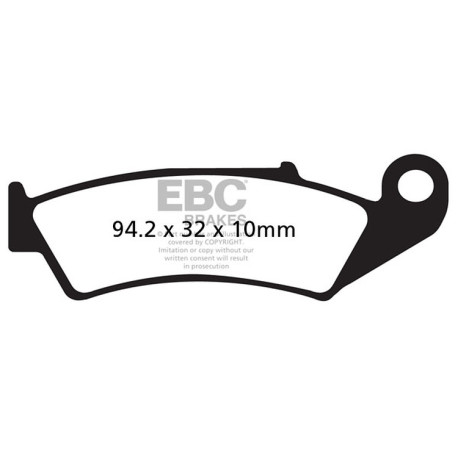 Zavore EBC Moto EBC zavorne ploščice Organic FA FA143 | race-shop.si