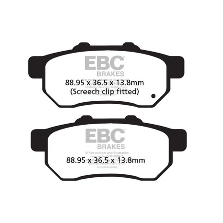 Zavore EBC Moto EBC zavorne ploščice Carbon TT FA478TT | race-shop.si