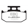 EBC Brzdové obloženie Organic FA152TT