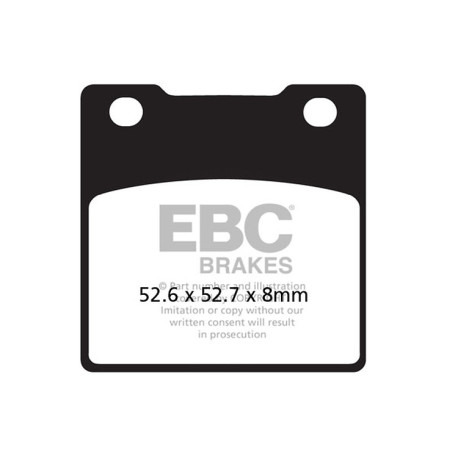 Zavore EBC Moto EBC zavorne ploščice Organic FA FA161 | race-shop.si