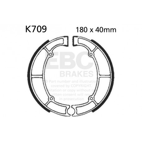 Zavore EBC Moto EBC zavorne čeljusti Organic K709 | race-shop.si