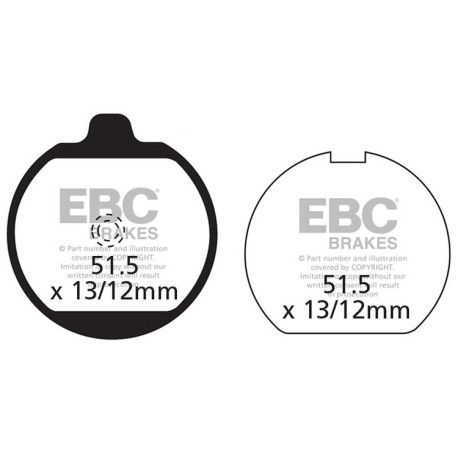 Zavore EBC Moto EBC zavorne ploščice Organic FA FA037 | race-shop.si
