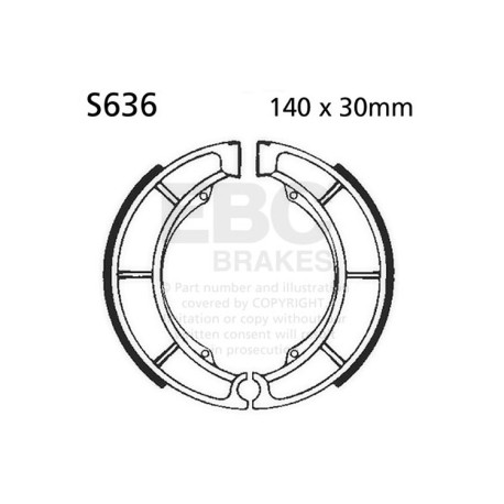 Zavore EBC Moto EBC zavorne čeljusti Plain S636 | race-shop.si