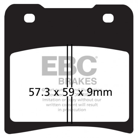 Zavore EBC Moto EBC zavorne ploščice Organic FA FA150 | race-shop.si