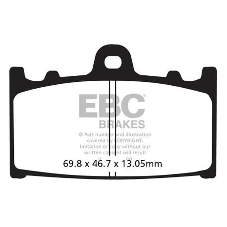 Zavore EBC Moto EBC zavorne ploščice Carbon TT FA366TT | race-shop.si