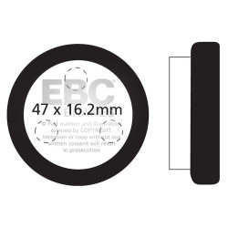 EBC zavorne ploščice Organic FA FA021