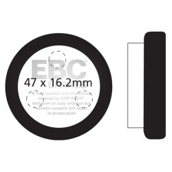 EBC zavorne ploščice Organic FA021