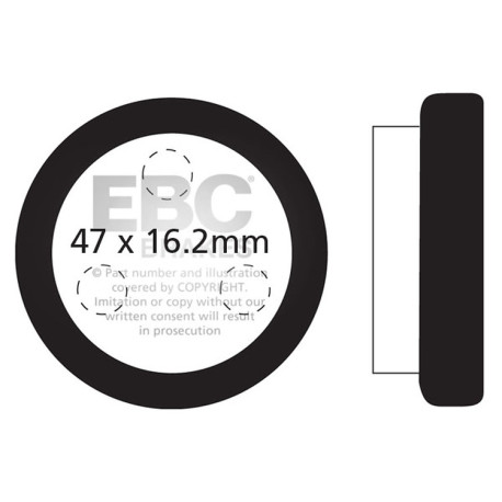 Zavore EBC Moto EBC zavorne ploščice Organic FA FA021 | race-shop.si