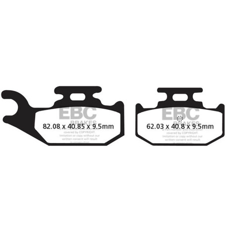 Zavore EBC Moto EBC zavorne ploščice Carbon TT FA428TT | race-shop.si