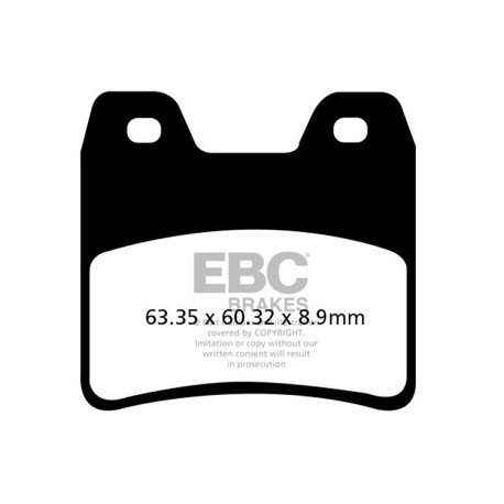 Zavore EBC Moto EBC zavorne ploščice Organic FA FA348 | race-shop.si