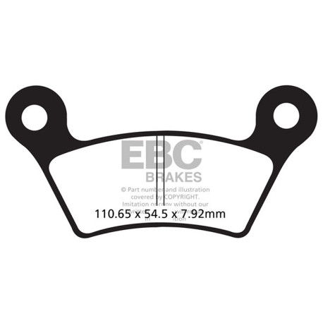 Zavore EBC Moto EBC zavorne ploščice Organic FA FA473 | race-shop.si