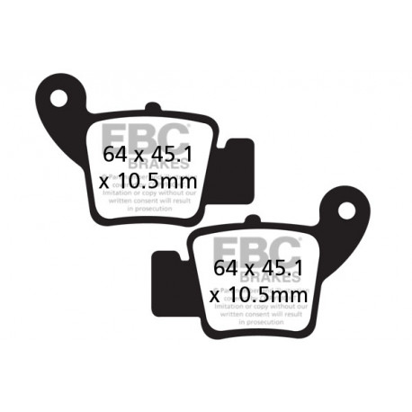 Zavore EBC Moto EBC zavorne ploščice Carbon TT FA634TT | race-shop.si
