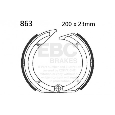 Zavore EBC Moto EBC Zadnje zavorne ploščice&nbsp;Organic 805 | race-shop.si