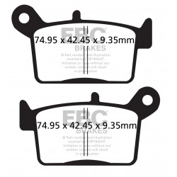 EBC zavorne ploščice Organic FA697