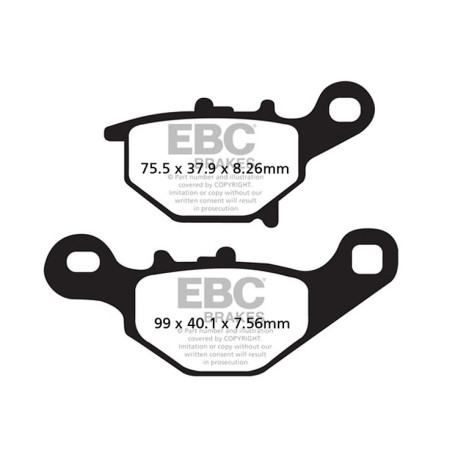 Zavore EBC Moto EBC zavorne ploščice Carbon TT FA401TT | race-shop.si