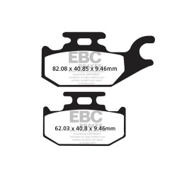 EBC zavorne ploščice SFA Scooter Organic SFA307